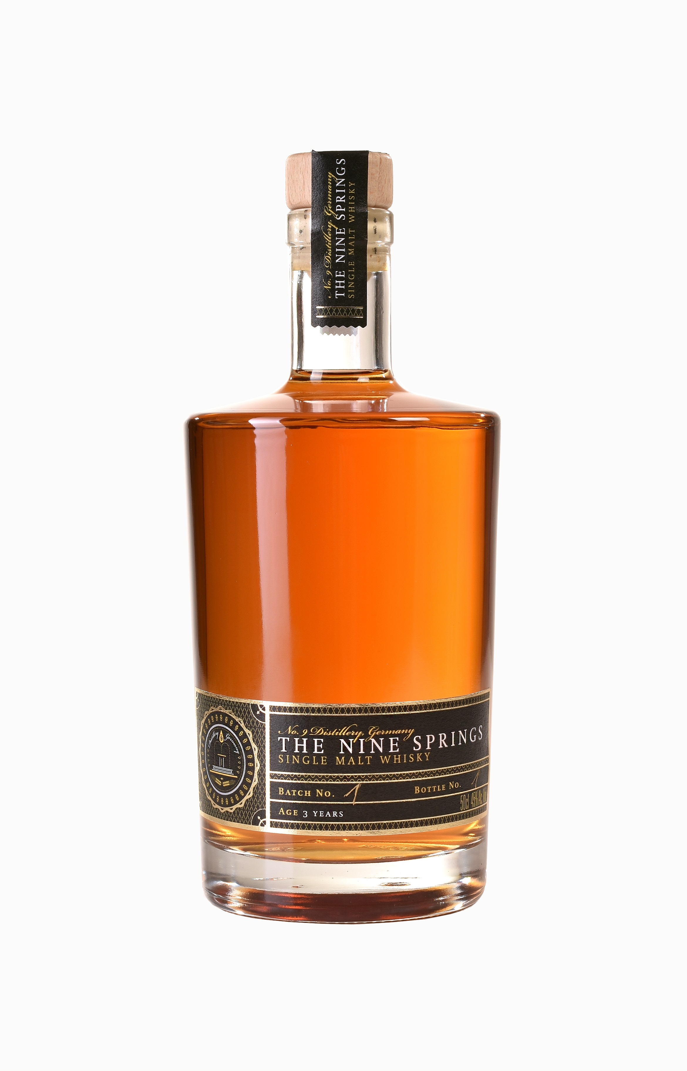 The Nine Springs 46% Single Malt Whisky 0.5l